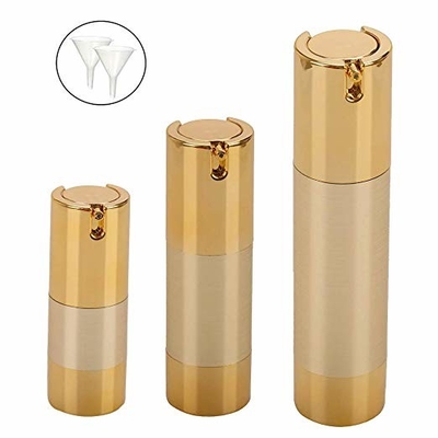 UV kỹ thuật nhỏ chai bơm không khí bằng vàng 15ml 30ml 50ml