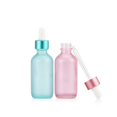 Chai thủy tinh nhỏ giọt thủy tinh màu hồng xanh bán trong suốt 30ml