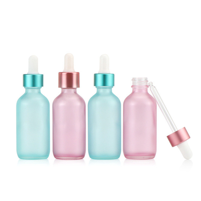 Chai thủy tinh nhỏ giọt thủy tinh màu hồng xanh bán trong suốt 30ml