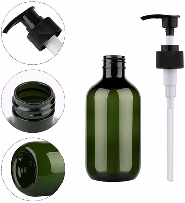 Chai đựng dầu gội bằng nhựa 500ml Chai dầu gội bằng nhựa màu hổ phách có bơm