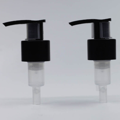 Máy bơm phân phối kem dưỡng da màu đen Polypropylene 24/410 cho chai PET