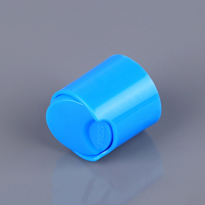 Nắp chai dầu gội đầu bằng nhựa Polypropylene màu xanh da trời 24mm
