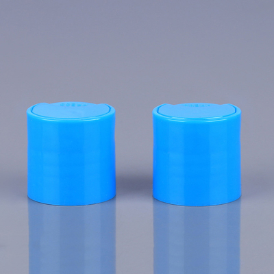 Nắp chai dầu gội đầu bằng nhựa Polypropylene màu xanh da trời 24mm