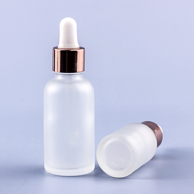 Rose Gold Frosted Eye Dropper Chai 3ml 5ml 10ml 15ml