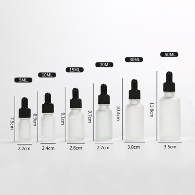 Nhiều dung tích Frosted Dropper Chai tinh dầu thủy tinh 5ml 10ml