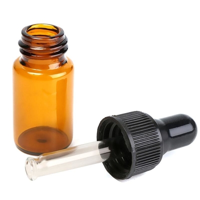Chai tinh dầu 5ml Chai nhỏ giọt thủy tinh màu nâu