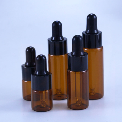 Mỹ phẩm 10ml 15ml 20ml Chai nhỏ giọt thủy tinh màu nâu cho tinh dầu