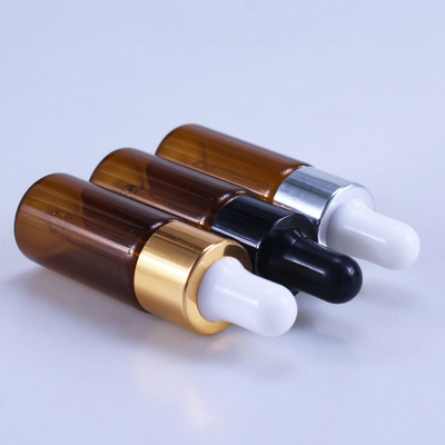 Mỹ phẩm 10ml 15ml 20ml Chai nhỏ giọt thủy tinh màu nâu cho tinh dầu