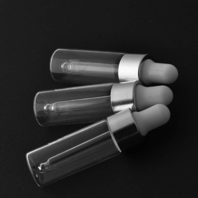 Chai tinh dầu nhỏ 5ml màu bạc OEM ODM Chai nhỏ giọt thủy tinh