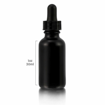 Chai thủy tinh đen mắt 30ml mỹ phẩm với ống nhỏ giọt không tràn