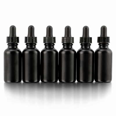 Chai thủy tinh đen mắt 30ml mỹ phẩm với ống nhỏ giọt không tràn