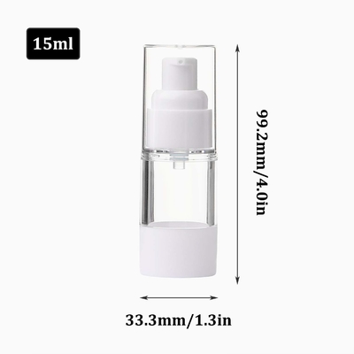 Bao bì chai nhựa PP 15ml trắng không khí