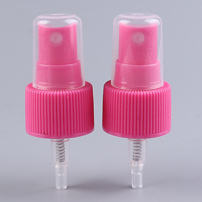 Máy phun sương màu hồng có gân Máy phun sương 24mm Nắp phun Atomiser có ống