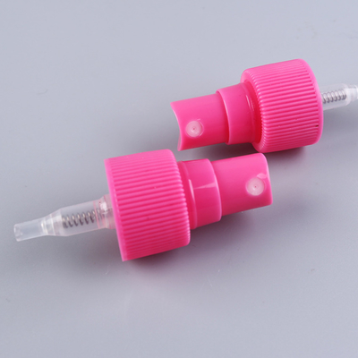 Máy phun sương màu hồng có gân Máy phun sương 24mm Nắp phun Atomiser có ống