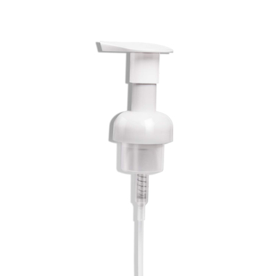 Máy bơm xà phòng bọt nhựa 40mm / 410 màu trắng Không rò rỉ