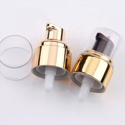 Bơm xử lý bằng nhôm vàng 20/410 cho chai mỹ phẩm