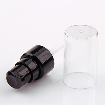 Bơm kem dưỡng da mỹ phẩm màu đen 20MM mịn với nắp hoàn toàn trong suốt