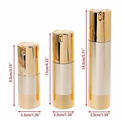 UV kỹ thuật nhỏ chai bơm không khí bằng vàng 15ml 30ml 50ml
