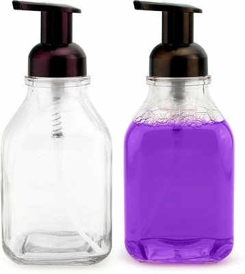 LinDeer Black PET 500ml Lotion Pump Chai trong suốt