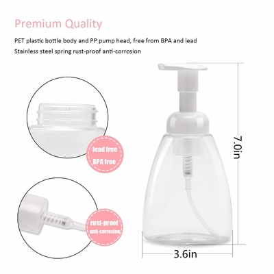 Chai kem dưỡng da rỗng 500ml trong suốt có bơm 28mm