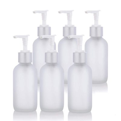 LinDeer White 100ml Chai sữa tắm thủy tinh mờ ODM