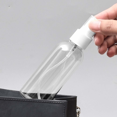 Lọ đựng mỹ phẩm 100ml bằng nhựa PET trong suốt với bơm 24mm